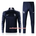 France Ensemble Sweat d'entrainement 2018 Bleu